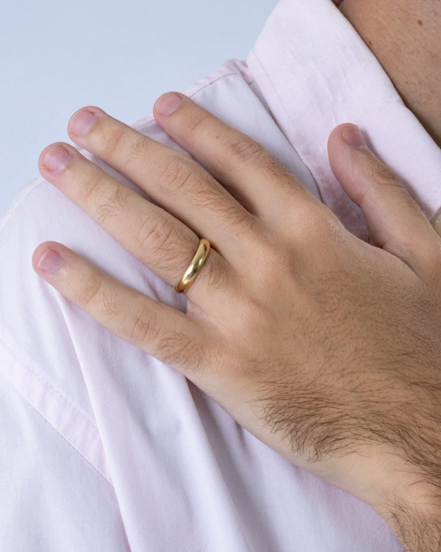 Aliança em Ouro Amarelo 18K
