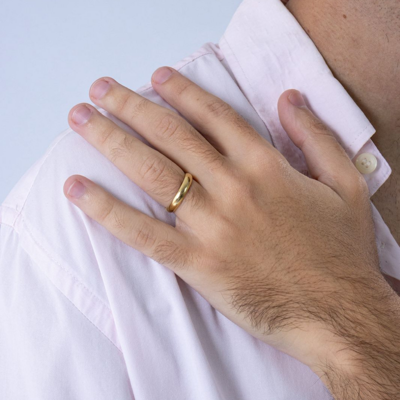 Aliança em Ouro Amarelo 18K