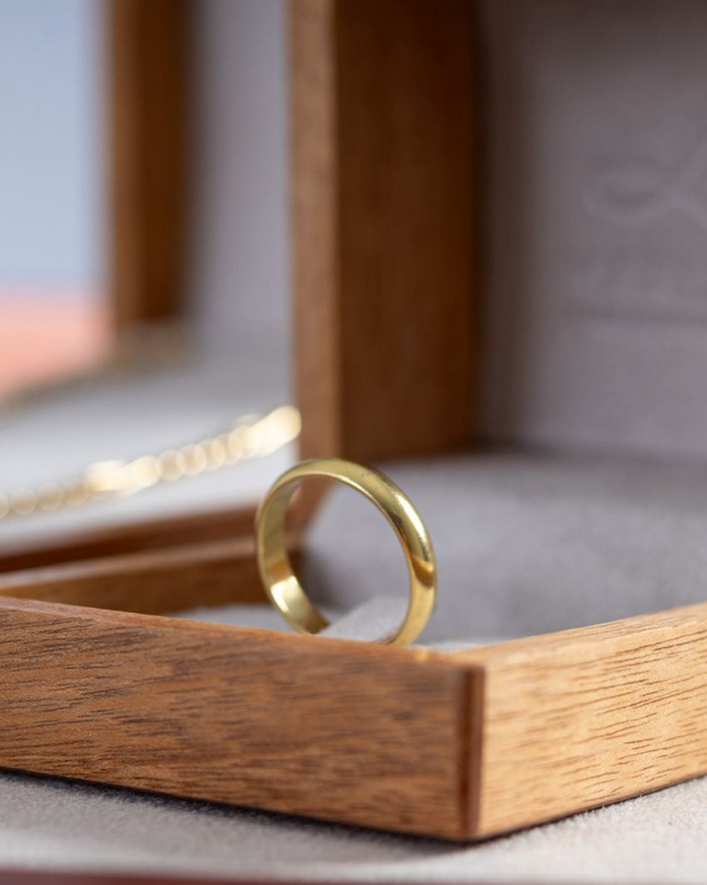Aliança em Ouro Amarelo 18K