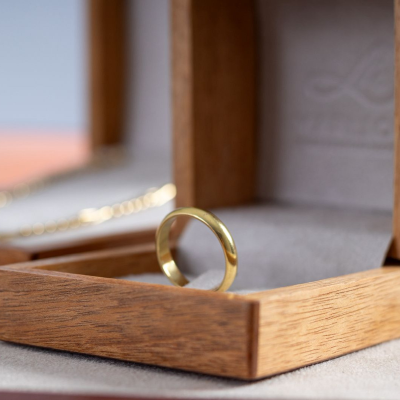 Aliança em Ouro Amarelo 18K