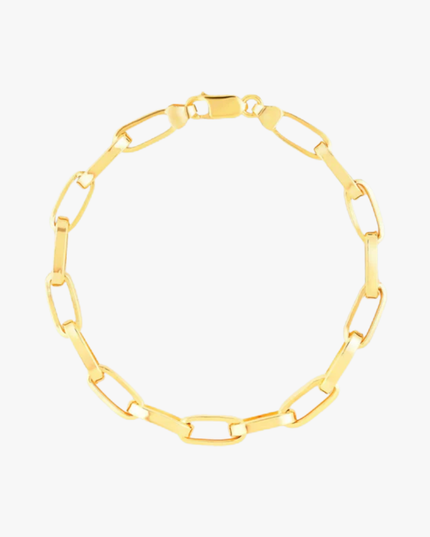 Pulseira Entrelaço Masculina em Ouro Amarelo 18K