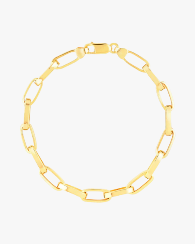 Pulseira Entrelaço Masculina em Ouro Amarelo 18K