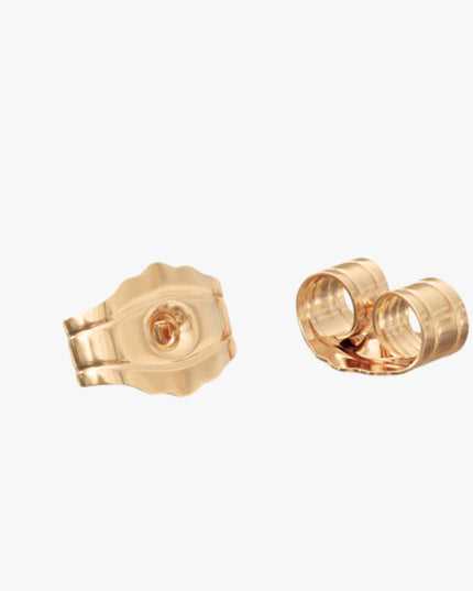 Brinco Coração Preenchido em Ouro  Amarelo 18K