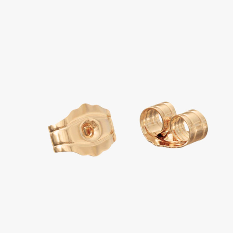 Brinco Coração Preenchido em Ouro  Amarelo 18K