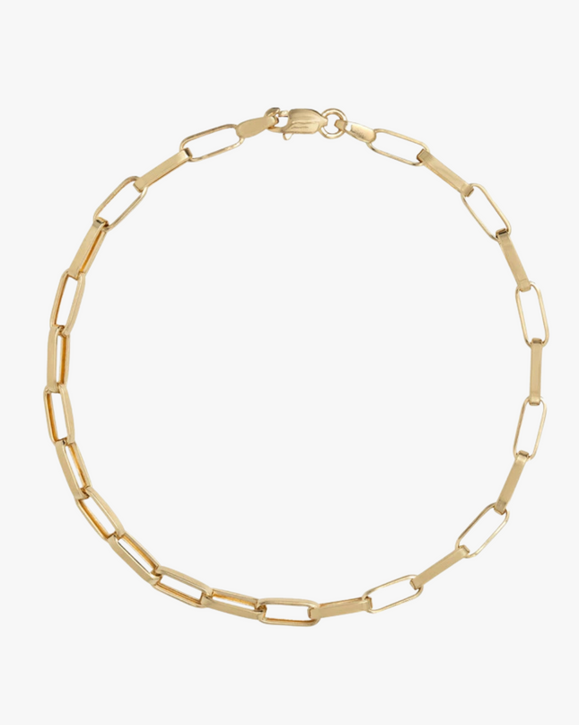 Pulseira Entrelaço Masculina em Ouro  Amarelo 18K