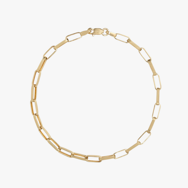 Pulseira Entrelaço Masculina em Ouro  Amarelo 18K