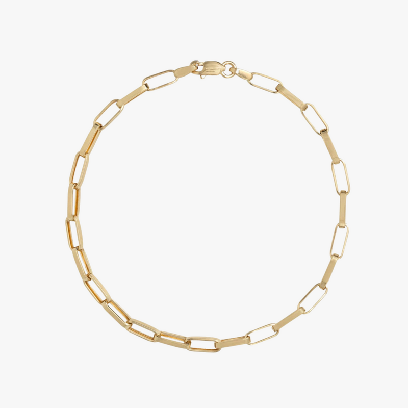 Pulseira Entrelaço Masculina em Ouro  Amarelo 18K