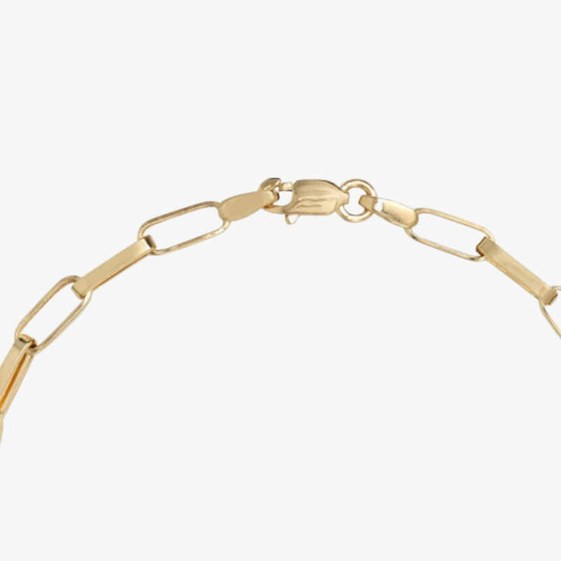 Pulseira Entrelaço Masculina em Ouro  Amarelo 18K