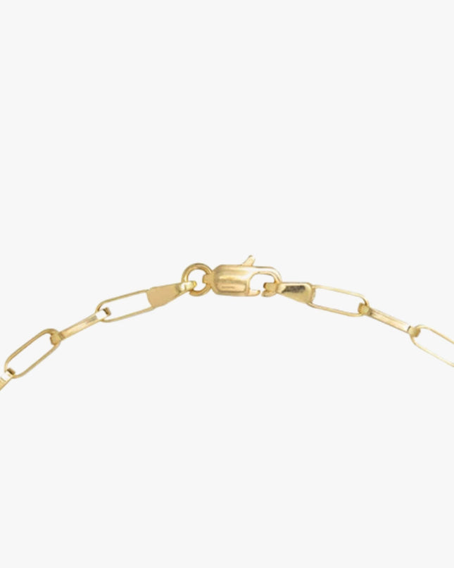 Pulseira Entrelaço Masculina Menor em  Ouro Amarelo 18K