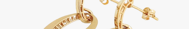 Brinco com Argola em Ouro Amarelo 18K