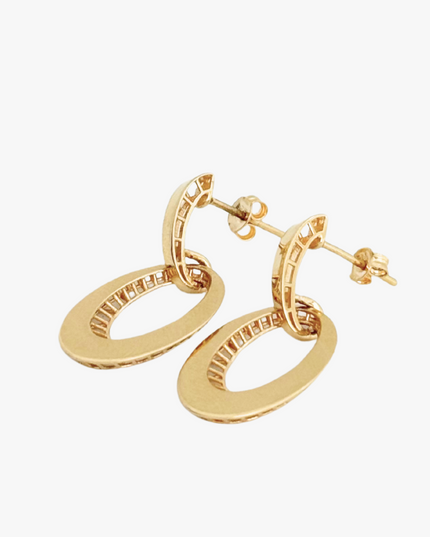 Brinco com Argola em Ouro Amarelo 18K