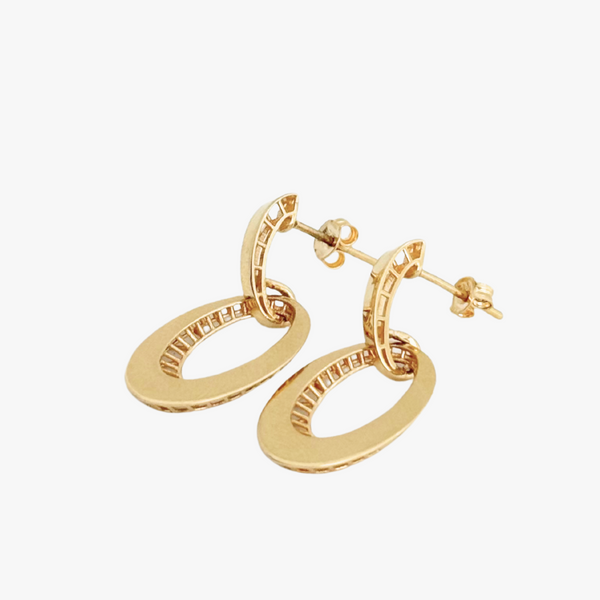 Brinco com Argola em Ouro Amarelo 18K