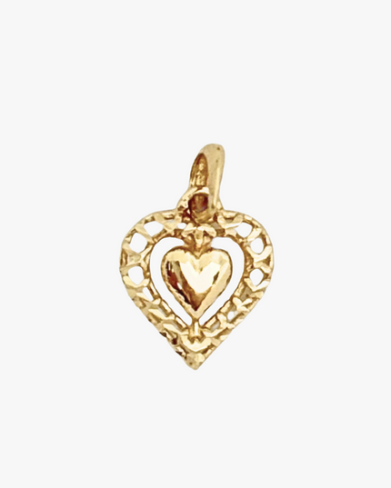Pingente de Coração em Ouro Amarelo  18K