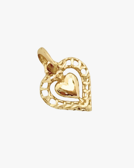 Pingente de Coração em Ouro Amarelo  18K