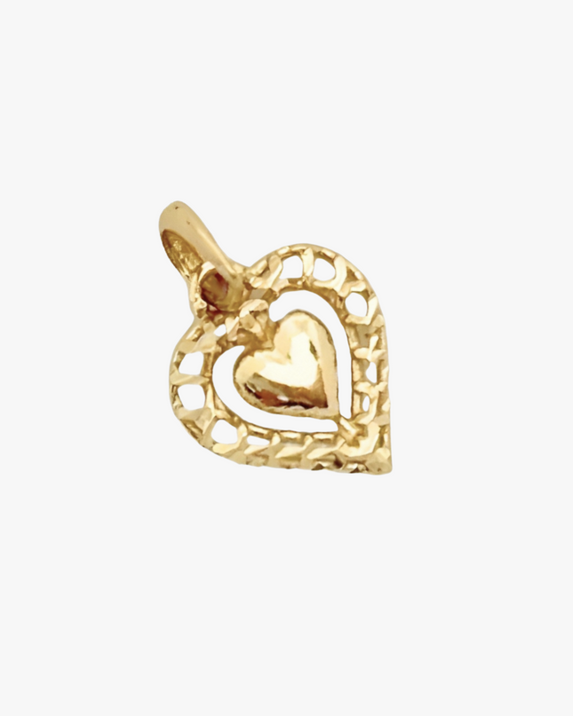 Pingente de Coração em Ouro Amarelo  18K