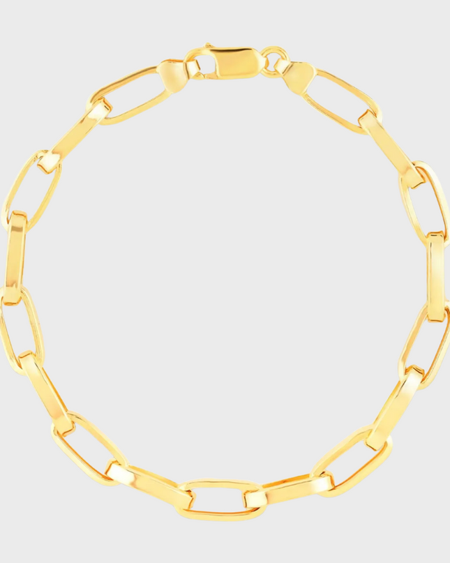 Pulseira Entrelaço Masculina em Ouro Amarelo 18K