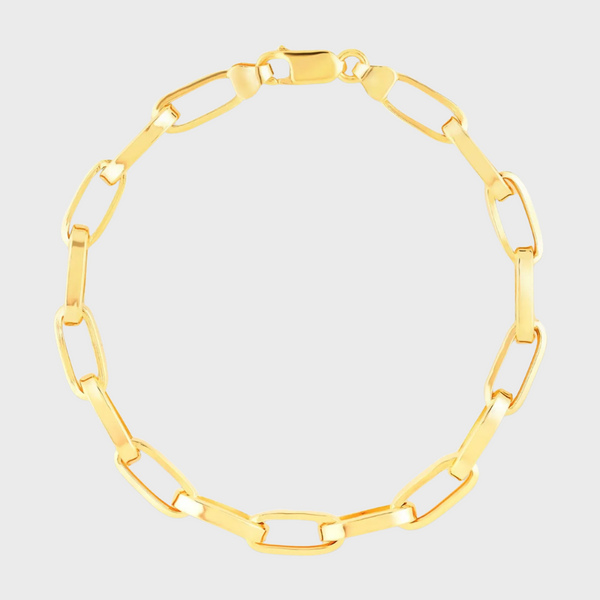 Pulseira Entrelaço Masculina em Ouro Amarelo 18K