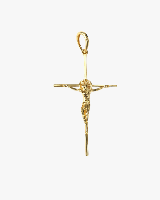 Pingente Cruz Eterna em Ouro Amarelo  18K
