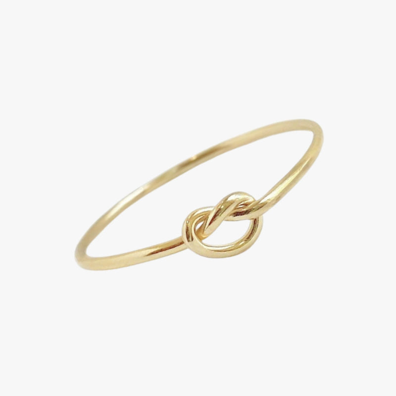 Anel Nó Clássico em Ouro Amarelo 18K