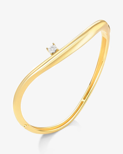 Anel Arco Luz com Diamantes