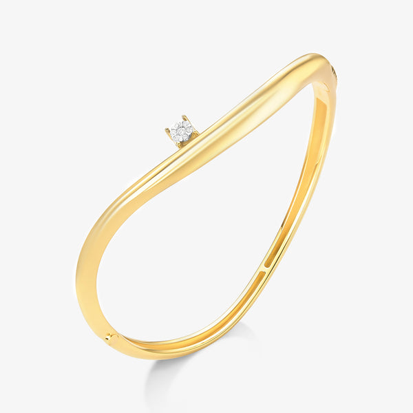 Anel Arco Luz com Diamantes