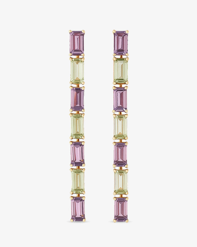 Brinco Linha Aura com Pedras Naturais