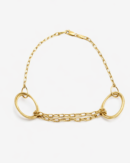 Pulseira Elos em Ouro Amarelo 18K