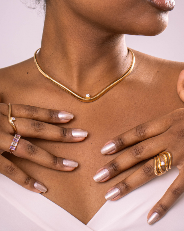 Choker Luz com Diamantes
