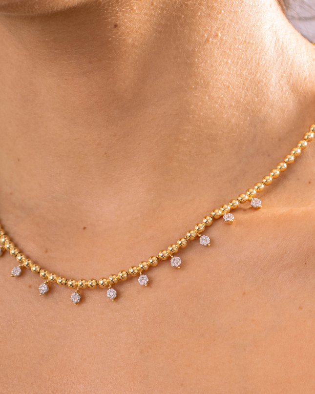 Colar com Toque de Luz em Diamantes