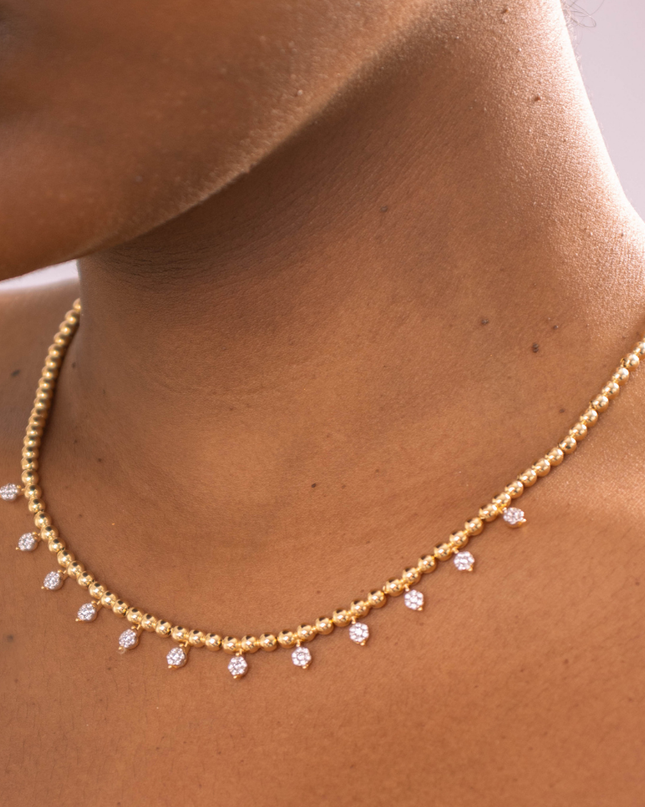 Colar com Toque de Luz em Diamantes