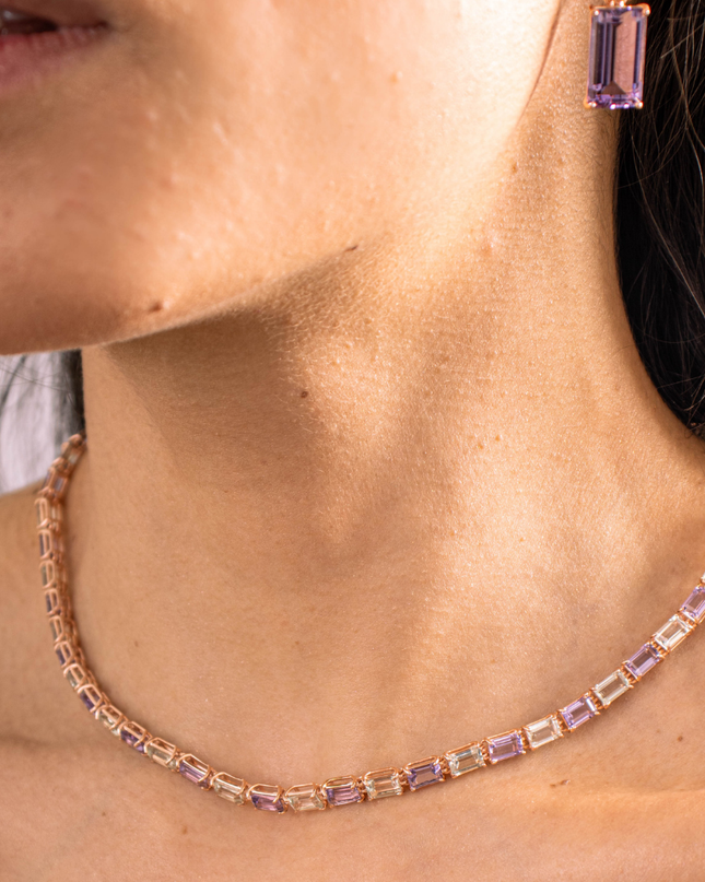 Colar Aura Completo com Pedras Naturais