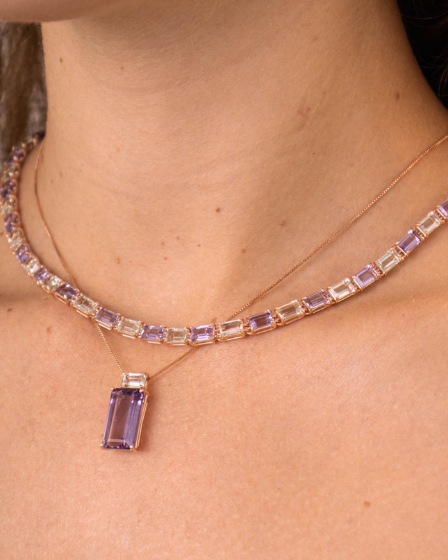 Colar Aura Completo com Pedras Naturais