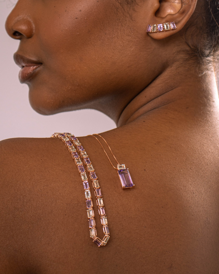 Colar Aura Completo com Pedras Naturais