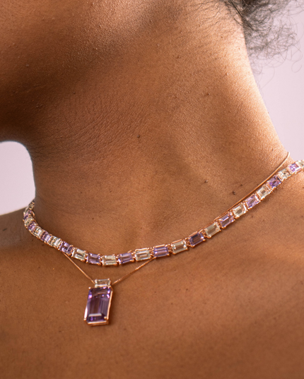 Colar Aura Completo com Pedras Naturais