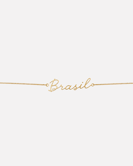 Colar Brasil Ouro Amarelo 18k