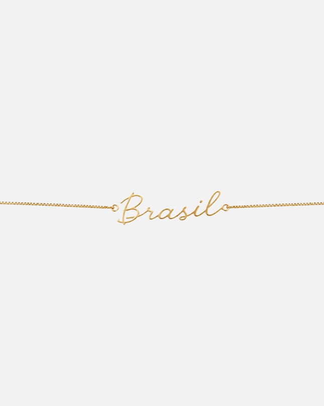 Colar Brasil Ouro Amarelo 18k