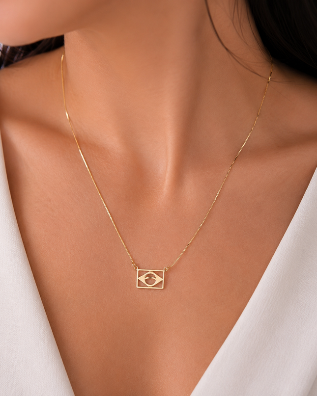 Colar Copa de Ouro Amarelo 18k
