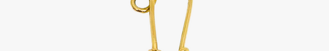 Alfinete Adulto Curvado em Ouro Amarelo 18K