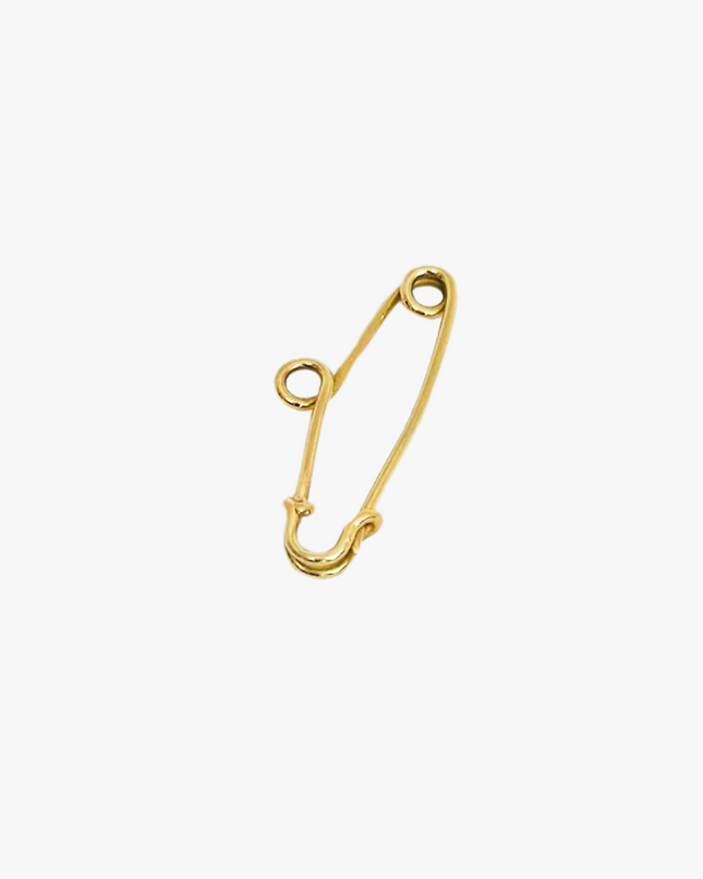 Alfinete Adulto Curvado em Ouro Amarelo 18K