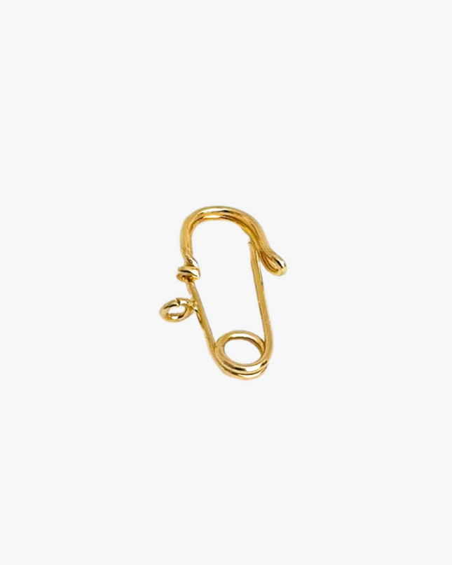 Alfinete Infantil Curvado em Ouro  Amarelo 18K