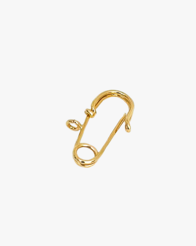 Alfinete Infantil Curvado em Ouro  Amarelo 18K