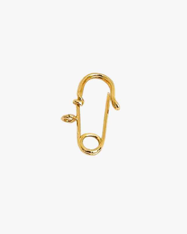 Alfinete Infantil Curvado em Ouro  Amarelo 18K