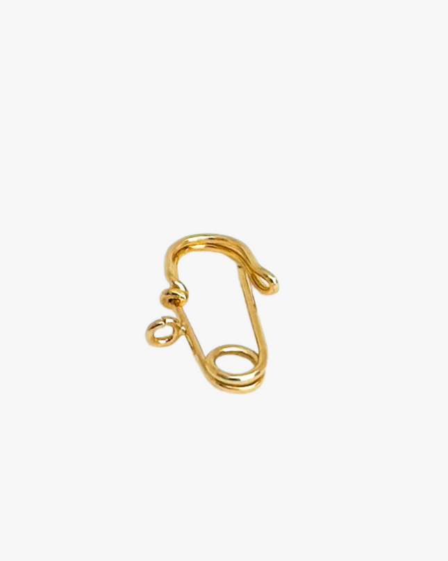 Alfinete Infantil Curvado em Ouro  Amarelo 18K