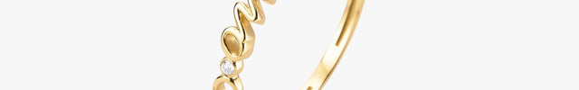 Anel Amor em Ouro Amarelo 18K