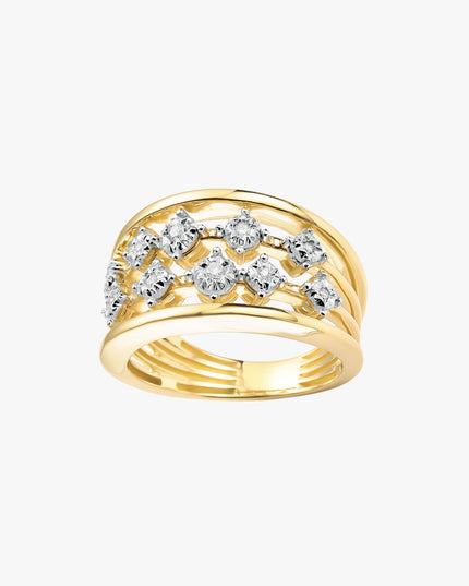 Anel iluminar com Diamantes
