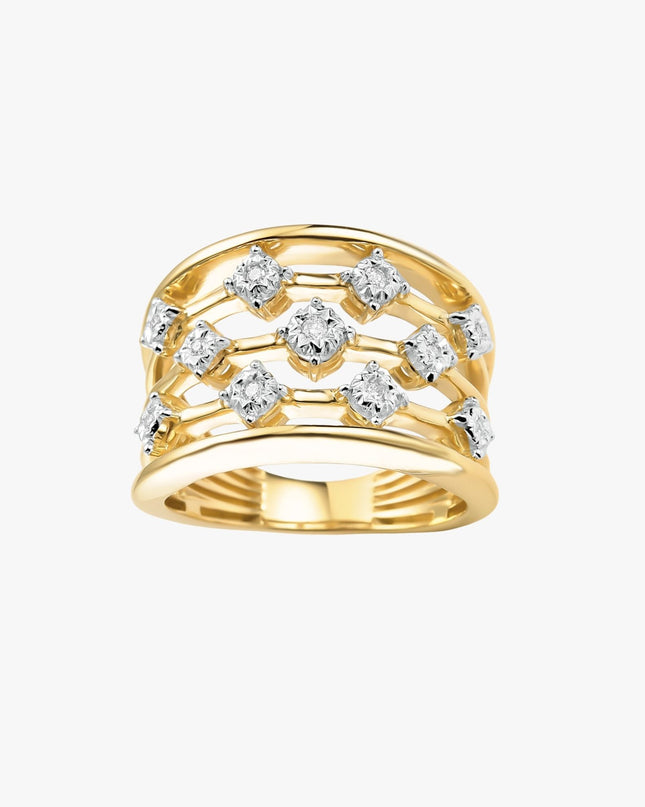 Anel iluminar com Diamantes - FIOS