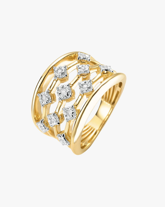 Anel iluminar com Diamantes - FIOS