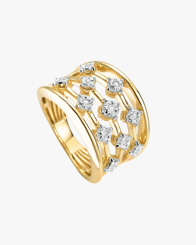 Anel iluminar com Diamantes - FIOS
