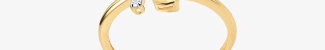 Anel Radiante de Citrino com Topázio Branco em Ouro  Amarelo 18K
