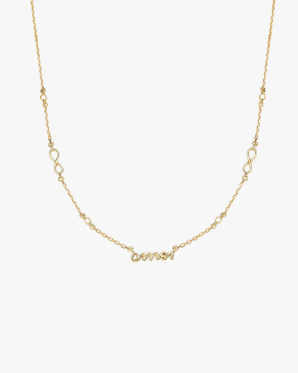 Colar Amor em Ouro Amarelo 18K